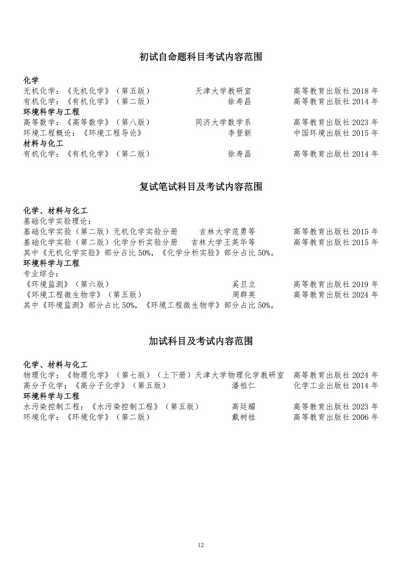 长春理工大学2025硕士研究生考试招生专业目录