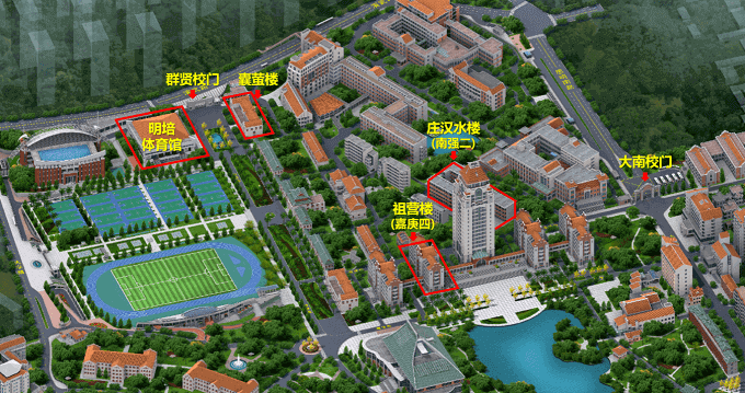 考点地点示意图