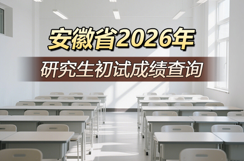 关于安徽省2026年硕士研究生初试成绩查询的温馨提示
