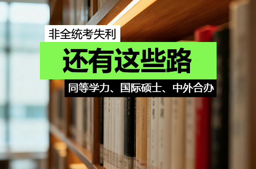 非全日制研究生统考失利？同等学力、国际硕士、中外合办……还有这些路可以走