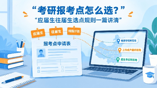 考研报考点怎么选？应届生往届生选点规则一篇讲清