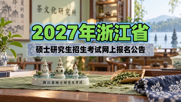 2027年浙江省硕士研究生招生考试网上报名公告