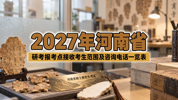 2027年河南省研考报考点接收考生范围及咨询电话一览表