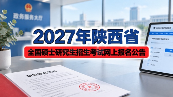 2027年陕西省全国硕士研究生招生考试网上报名公告