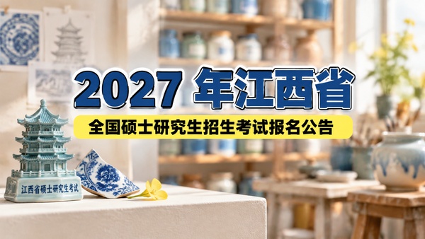 2027年江西省全国硕士研究生招生考试 报名公告