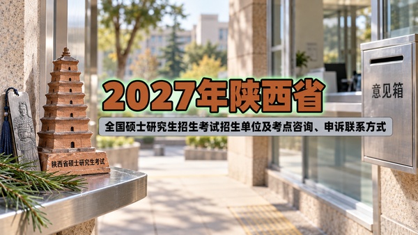2027年陕西省全国硕士研究生招生考试招生单位及考点咨询、申诉联系方式