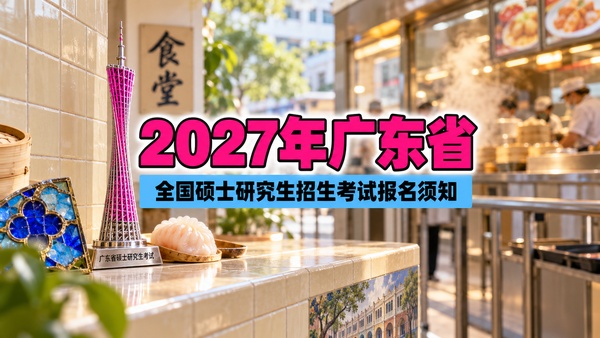 2027年广东省全国硕士研究生招生考试报名须知