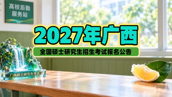 2027年广西全国硕士研究生招生考试报名公告