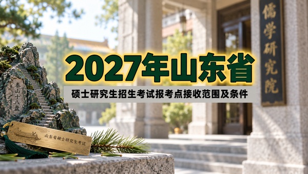 2027年山东省硕士研究生招生考试报考点接收范围及条件