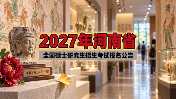 2027年河南省全国硕士研究生招生考试报名公告