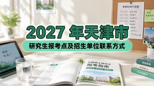 天津市2027年全国硕士研究生招生考试报考点及招生单位联系方式