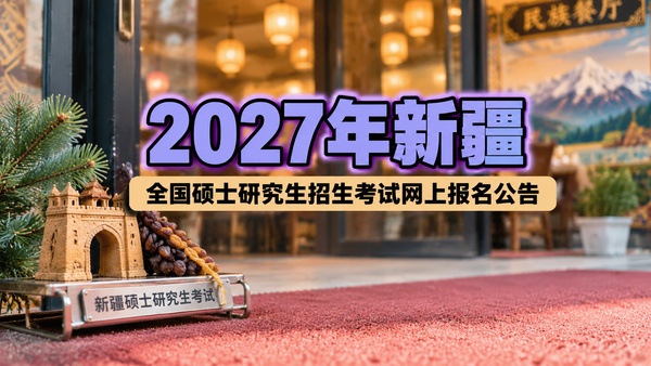 2027年新疆全国硕士研究生招生考试网上报名公告