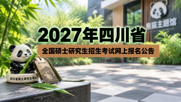 2027年四川省全国硕士研究生招生考试网上报名公告